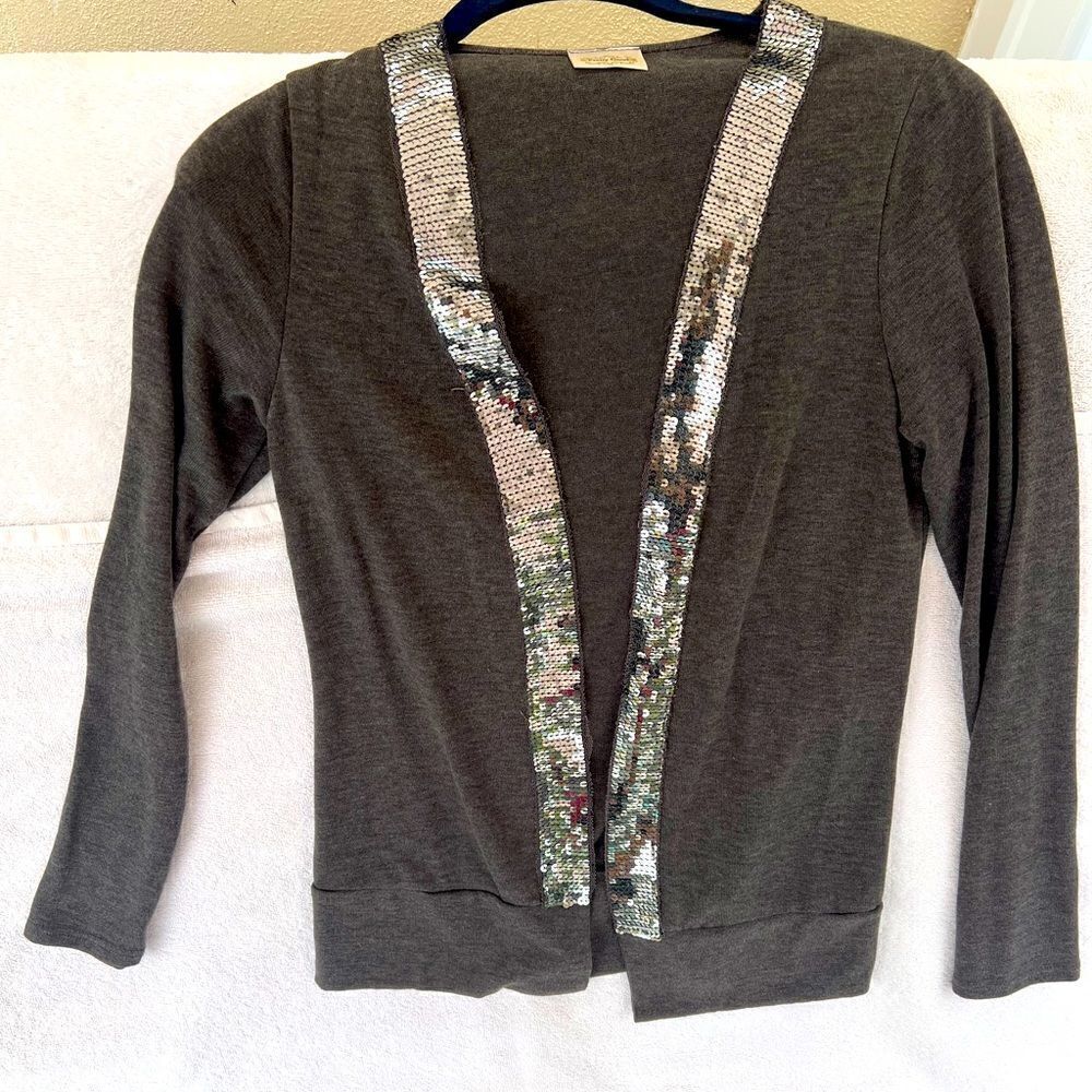 SEQUIN Lined Cardigan- small